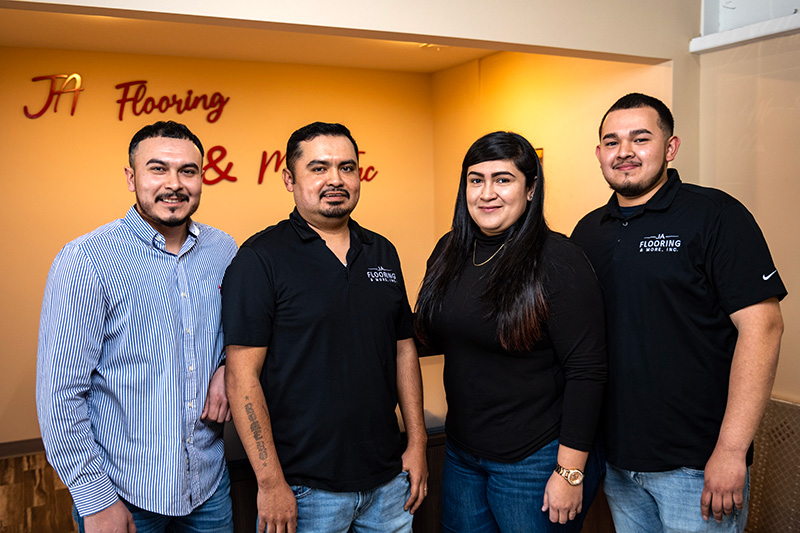 JA Flooring and More - Team -Jesus Romero, Alvaro Romero, Maria Romero, Jonathan Rosales